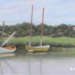 Boats on the Pamet, oil on canvas, 15 x 30     SOLD