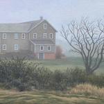 HIGHLAND HOUSE FOG II, oil on canvas, 12 x 16"