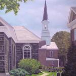 STOCKADE CHURCHYARD, oil on canvas, 20 x 16