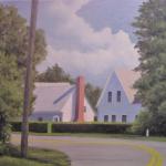Village Curve, oil on canvas  SOLD