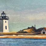 OUT IN PROVINCETOWN acrylic on board 2 x 3