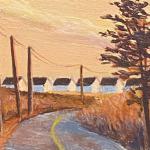 FALL LIGHT acrylic on board 2 x 3   SOLD