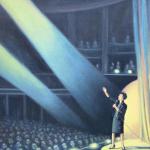 JUDY IN CONCERT oil canvas 36 x 24