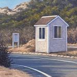 BEACH ACCESS oil on canvas  10 x 10"
