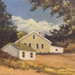 QUIET CORNERS I  oil on canvas  4 x 4"