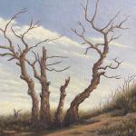 STILL STANDING  oil on canvas   10 x 10"