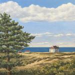 ALONG RACE POINT   oil on canvas   12 x 12"  PAAM 12 x 12 Exhibit/Sale