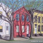 HOMES OF WORKING PEOPLE oil canvas  20 x 24" SOLD